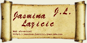 Jasmina Lazičić vizit kartica